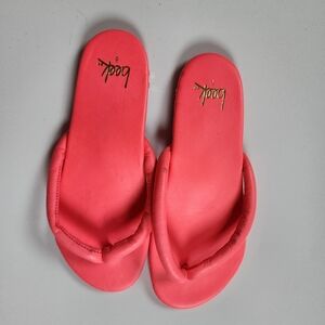 Anthropologie Beek Orange Sunbird Leather Sandals